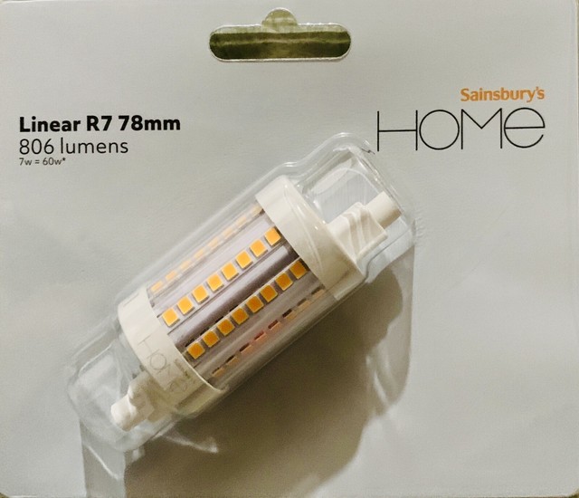 LED Bulb Linear R7 78mm 806 Lumens Sainsbury's Home for sale online eBay