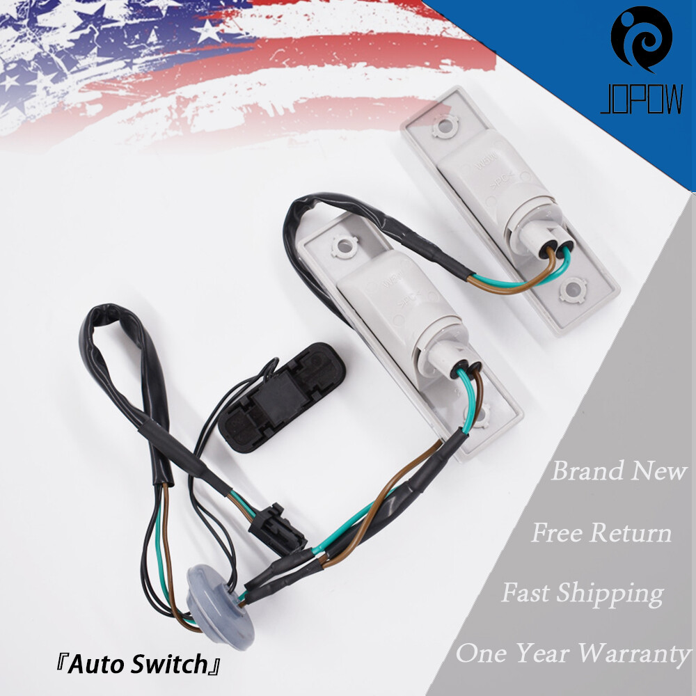 Trunk Release Switch Button with License Plate Lamp 95107229 For