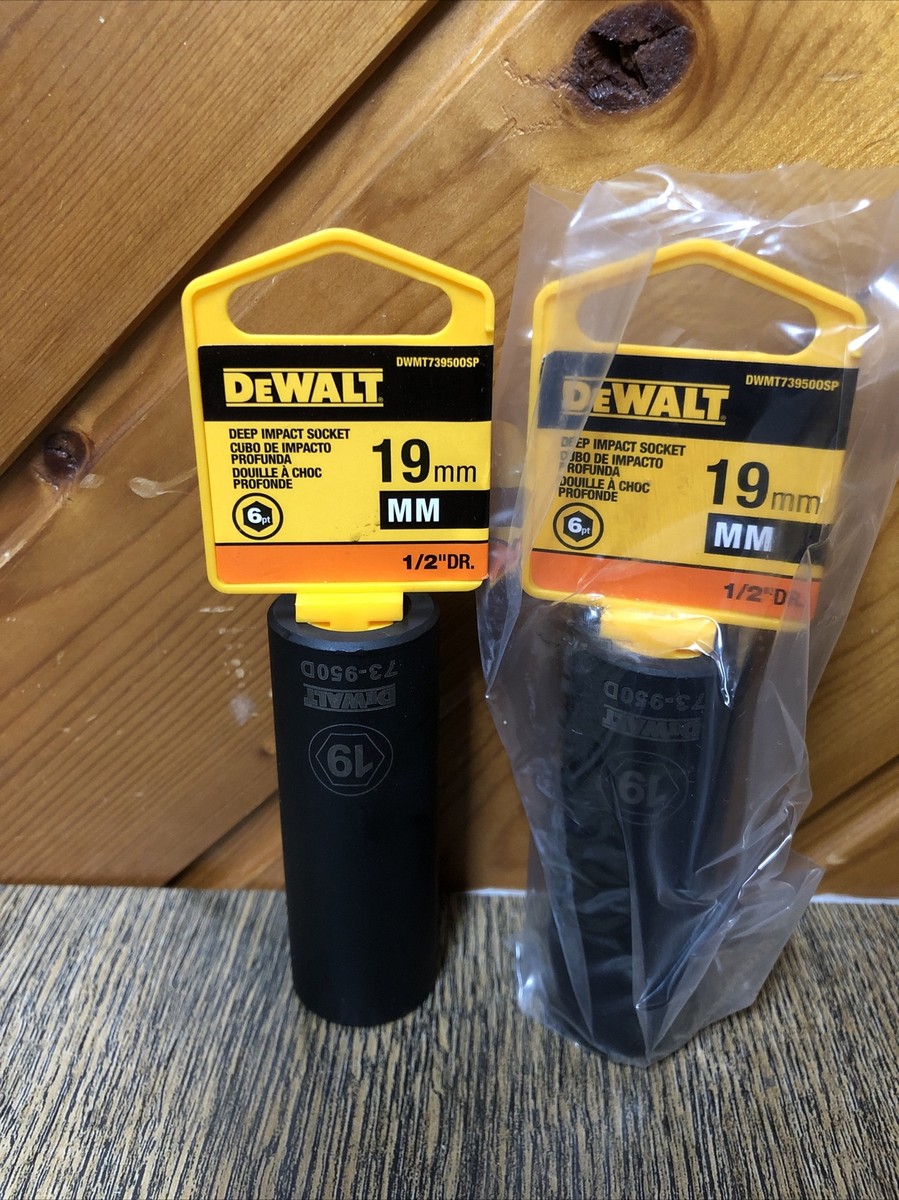DEWALT 6-Point 1/2" Drive Deep Impact Socket – 24mm Size For Heavy Duty Use