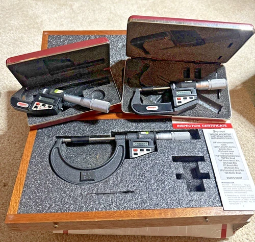 Starrett 733 0-1-2-3” Digital Outside Micrometer Machinist Tool Maker Inspection