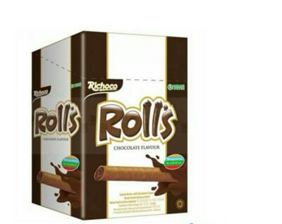 RICHOCO ROLLS CHOCOLATE 20 PCS ~ 