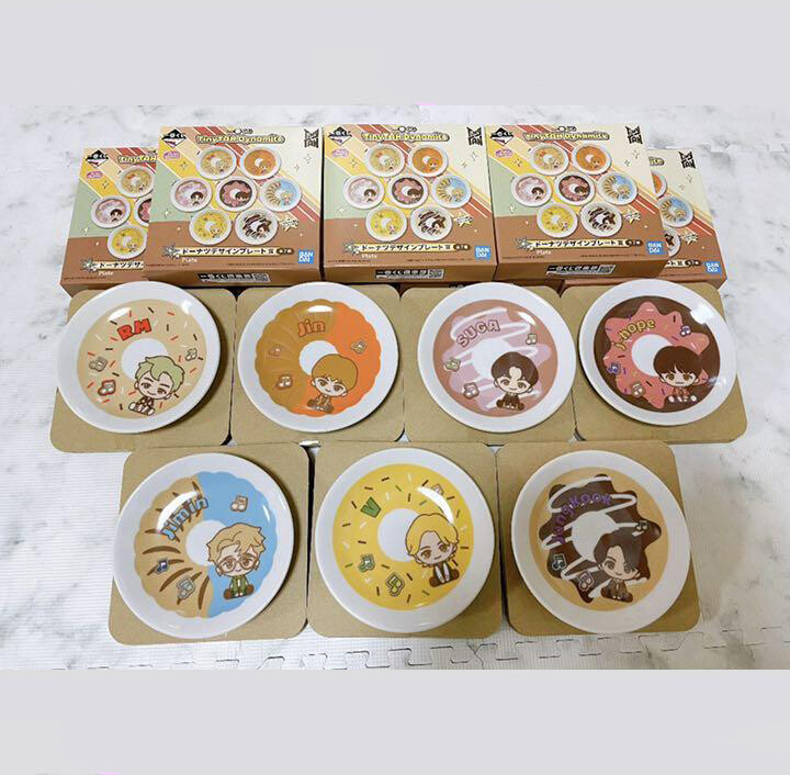 BTS TinyTAN Ichiban Kuji Dynamite Donut Design Plate All 7 Types