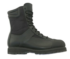 Bottes De Combat All American Boot Mfg - Cuir Noir - Taille 11,5E - Homme - USA