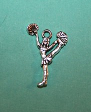 Pendant Cheerleader Charm Pom Poms Dance Charm Sports Charm Cheerleading Charm