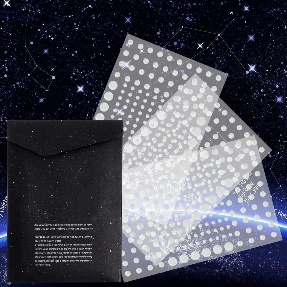 606 estrellas abovedadas que brillan en la oscuridad: encantadoras decoraciones de dormitorio para niños Foto 4 de 4