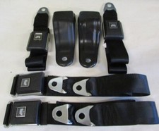 For 1967 Camaro Fisher Stagecoach Logo Front Retractable 2rears Seat Belt Set