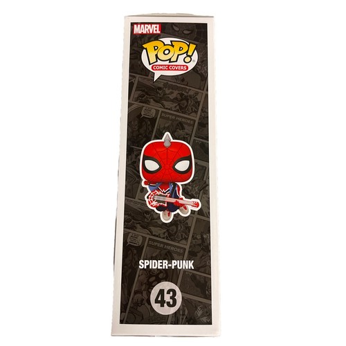 Funko Pop! Cubierta de cómic con estuche: Marvel - Spider-Punk - Objetivo EN MANO - Imagen 4 de 5