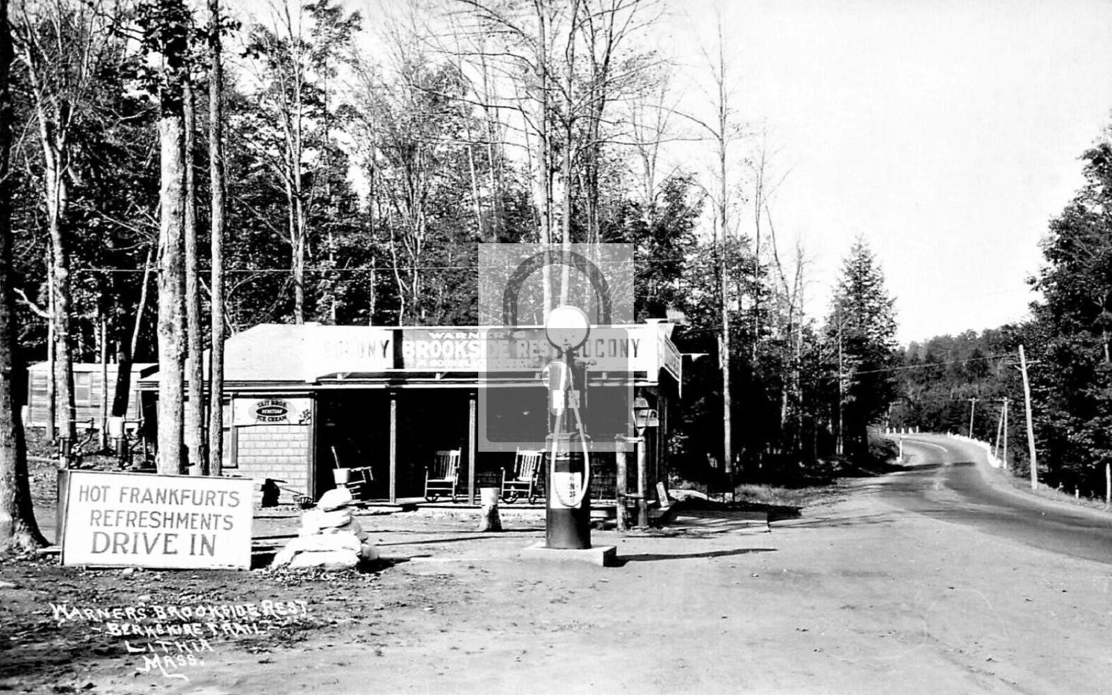 Warners Brookside Rest Stop Gas Station Lithia Massachusetts MA 8x10