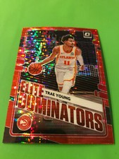 2020-21 Donruss Optic Trae Young Elite Dominators Red Pulsar Prizm SP Hawks Rare