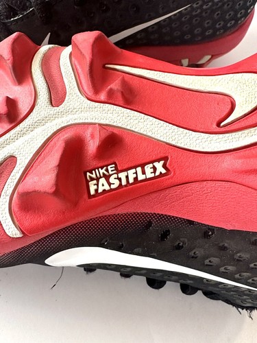 Nike Fast Flex Vapor Baseball Cleats Men's 7 White Red A07945-006 Pre owned - Picture 7 of 11