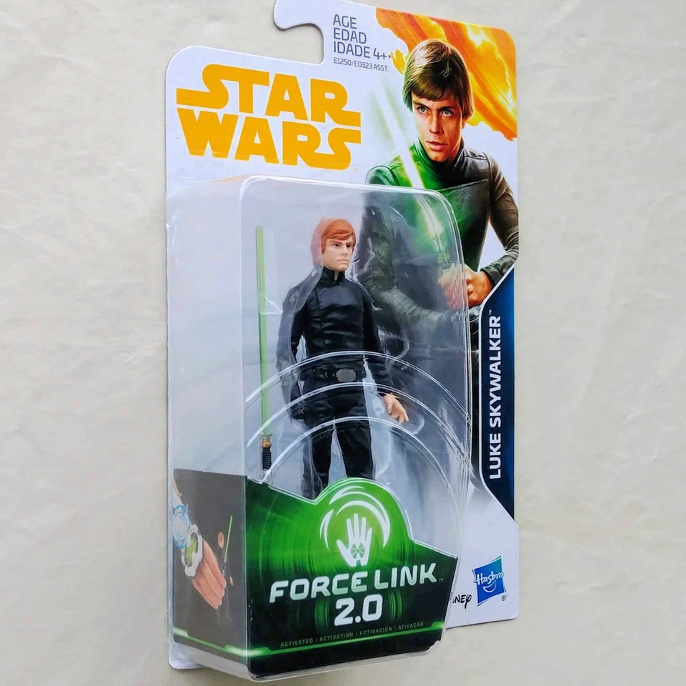 Figuras de acción Star Wars Force Link de 3,75 pulgadas - Luke R2-D2 Yoda Obi-Wan C-3PO Foto 4 de 4