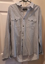 EXPRESS MEN'S SHIRT SIZE XL 17  17.5 EXTRA SLIM FIT LONG SLEEVE