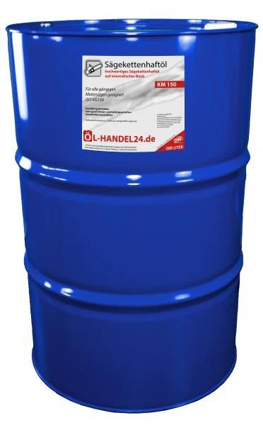 DE KM 150 (208 Liter) Hochleistungs Sägekettenöl 208 Liter Fass - VG 150