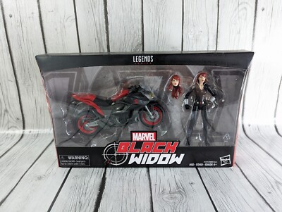 Marvel Legend Series - Black Widow with Motorcycle'' New in Box!!