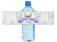 100 Rustic Theme Wedding Water Bottle Labels Engagement Bridal Party Birthday