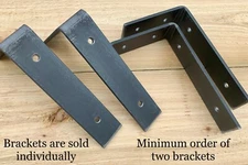Heavy Duty Metal Shelf Brackets - L Shaped