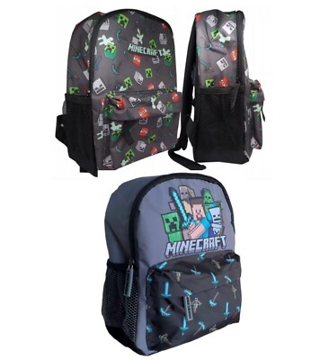 Minecraft Rucksack Schulrucksack Tasche in 2 Varianten  Maße: 35x25x12 cm