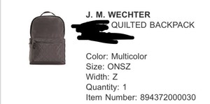 dsw quilted backpack