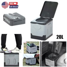 20L Portable Folding Toilet Car Outdoor Travel Potty for Camping Hiking Beach