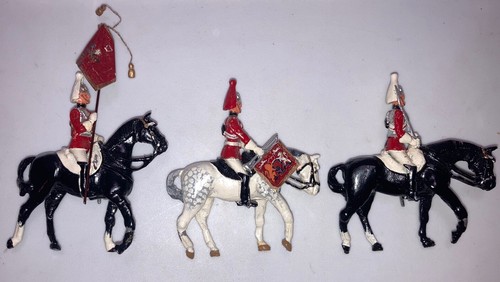 Britains Metal Models Queens British Mounted Lifeguards Diecast Figure Set #7205