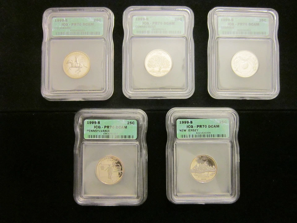 1999-S - 2008-S State Quarters ICG PR70DCAM Full Set 50 Coins including Delaware - Image 2 of 4