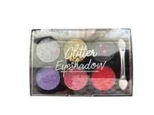 6 Colours Glitter Eyeshadow Eye Shadow Pallete NEW with brush