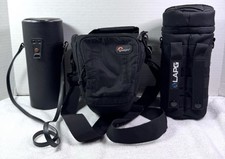 Lot of 3 Camera & Lens Bags- Lowepro Top load...
