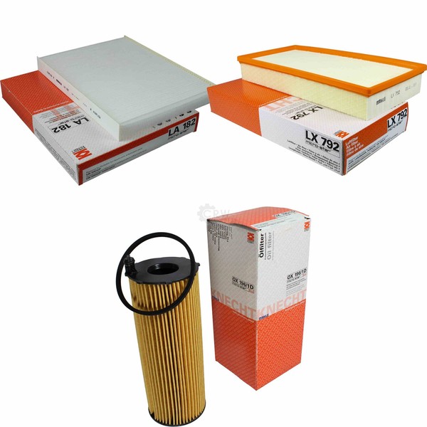 Mahle / Knecht Innenraumfilter LA 182 Luftfilter LX 792 ÖLfilter OX 196/1D-image