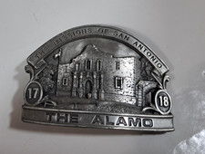 VINTAGE 1985 **REMEMBER THE ALAMO** PAMIĄTKOWA KLAMRA DO PASKA