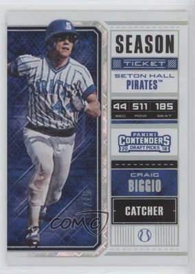 2018 Panini Contenders Draft Picks Diamond /15 Craig Biggio #11 HOF o7m