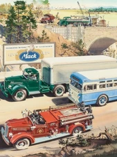 1950 Mack Trucks NEW Metal Sign: 50th Anniversary NEW Sign 30 x 40" USA STEEL