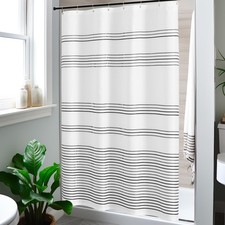 jinchan Small Stall Shower Curtain 48x72 Black White Modern Farmhouse
