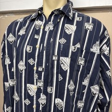 VTG Chaps RL Ralph Lauren Shirt Men  s XL 90  s Button Down Snowbound Ski Racing