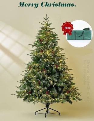 Luxus großer hoher 5 Fuß 6 Fuß künstlicher Weihnachtsbaum mit Beeren Tannenzapfen