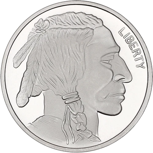 1 Ounce Silver Buffalo Rounds Roll - 20 Rounds Total