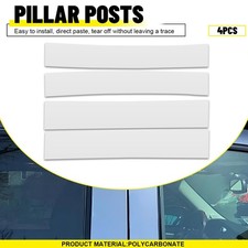 For 2007-2014 Cadillac Escalade/ESV/EXT SUV 4x Chrome Pillar Posts Door Trim