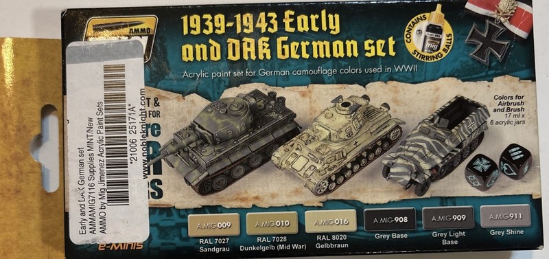 Ammo of Mig - 1939-1943 Early and dak German set, NIB