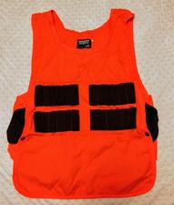 VTG Saftbak Blaze Orange Adjustable Shooting Hunting Vest Mens L-XL Made in USA
