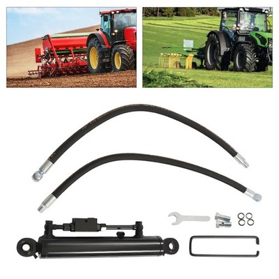 Hydraulic Top Link Cat 2-2 with Locking Block 9 11/16-28'' with 2* Hose Black