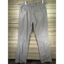 Vintage Roebucks Corduroy Pants Mens 38x32 Gray Tagged Made In USA Workwear