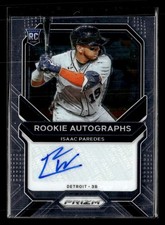 2021 Panini Prizm Isaac Paredes Rookie Auto Autograph #RA-IP UX5031