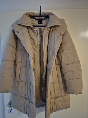 Winterjacke ZERO Gr. 38 Beige Kapuze, Neu