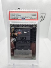 Aidan O'Connell 2023 Black Rookie Signatures 3/5 SSP RPA NFL TAG PSA Raiders
