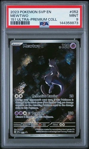 2023 POKEMON SVP EN-SV BLACK STAR PROMO 151 ULTRA-PREM COLL #052 MEWTWO PSA 9