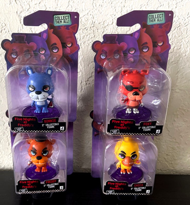 FNAF Creepy Cuties Full Set 4 GLOW EYES Five Nights at Freddy's 2'' Mini Figures