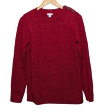 J Jill Sweater Small Red Confetti