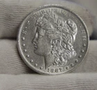 1887 O US Morgan Dollar $1 AU Details (Cleaned).