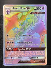 Carte Pokémon Mandrillon GX 134/131 Rainbow SL6 Lumière Interdite Soleil & Lune