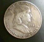 1952 Ben Franklin Half Dollar