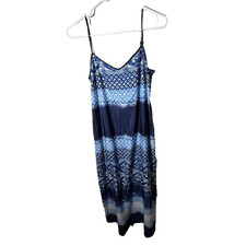 Ann Taylor Dress Women's 00 Shift Midi Cami Sleeveless Lightweight Printed